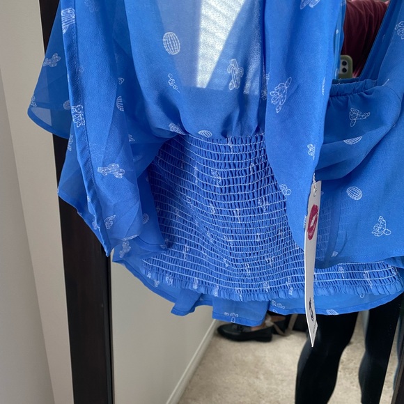 Wildfox off the shoulder crop top - Picture 5 of 8